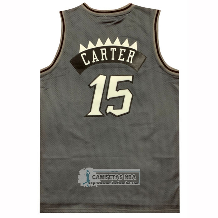 Camiseta Toronto Raptors Vince Carter NO 15 Mitchell & Ness 1998-99 Negro1